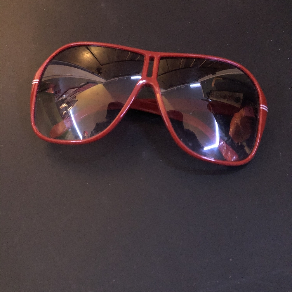 Red Aviator Sunglasses Men's